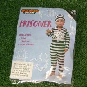 👻 Spooktacular Creations Black & White Prisoner Baby Costume